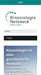 Mobile Screenshot of kinesiologie-rhein-main.de